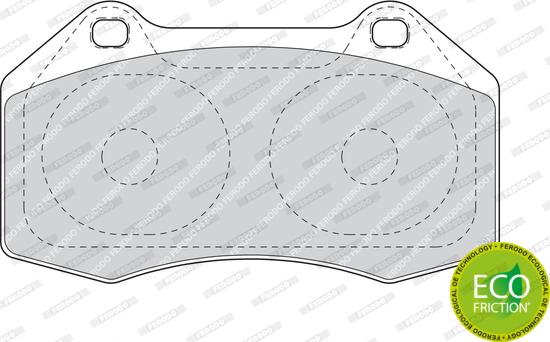 Ferodo FDB1667 - Kit de plaquettes de frein, frein à disque cwaw.fr