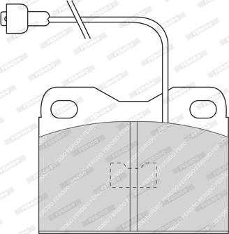 Ferodo FDB160 - Kit de plaquettes de frein, frein à disque cwaw.fr