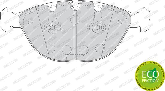 Ferodo FDB1618 - Kit de plaquettes de frein, frein à disque cwaw.fr