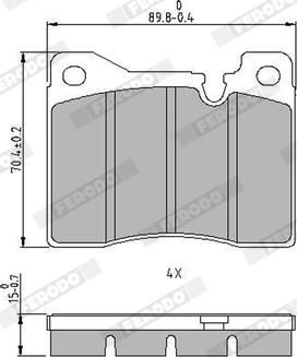 Ferodo FDB161 - Kit de plaquettes de frein, frein à disque cwaw.fr