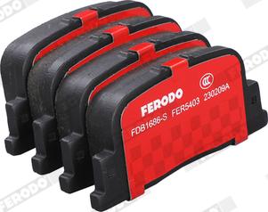 Ferodo FDB1686-S - Kit de plaquettes de frein, frein à disque cwaw.fr