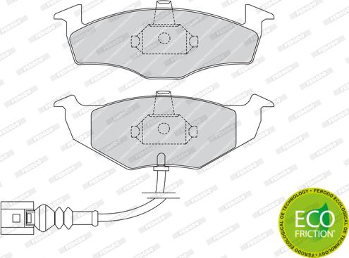 Ferodo FDB1634 - Kit de plaquettes de frein, frein à disque cwaw.fr