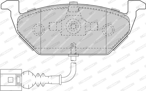 Ferodo FDB1635-D - Kit de plaquettes de frein, frein à disque cwaw.fr