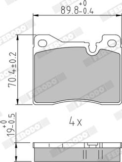 Ferodo FDB163 - Kit de plaquettes de frein, frein à disque cwaw.fr