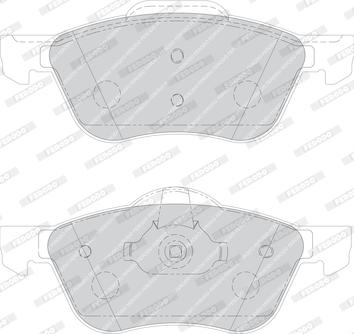 Ferodo FDB1674 - Kit de plaquettes de frein, frein à disque cwaw.fr