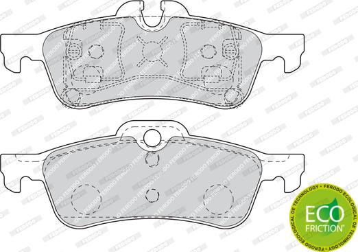 Ferodo FDB1676 - Kit de plaquettes de frein, frein à disque cwaw.fr