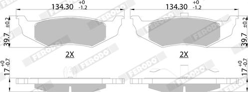 Ferodo FDB1099 - Kit de plaquettes de frein, frein à disque cwaw.fr