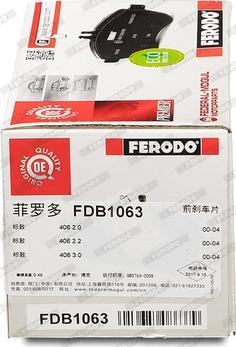 Ferodo FDB1063 - Kit de plaquettes de frein, frein à disque cwaw.fr