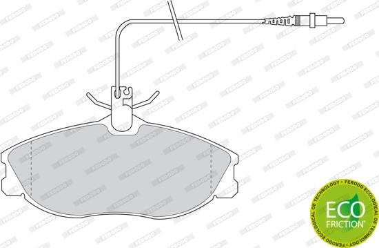 Ferodo FDB1063 - Kit de plaquettes de frein, frein à disque cwaw.fr