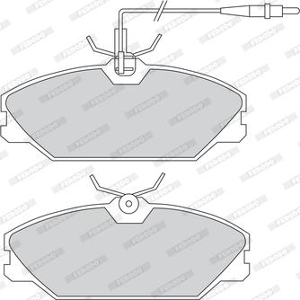 Ferodo FDB1085 - Kit de plaquettes de frein, frein à disque cwaw.fr