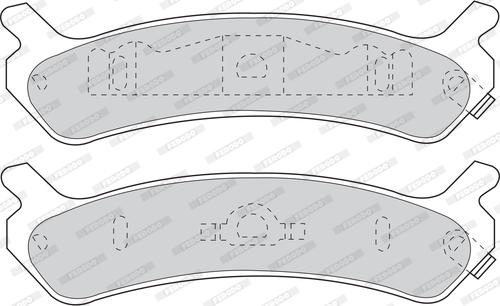 Ferodo FDB1033 - Kit de plaquettes de frein, frein à disque cwaw.fr