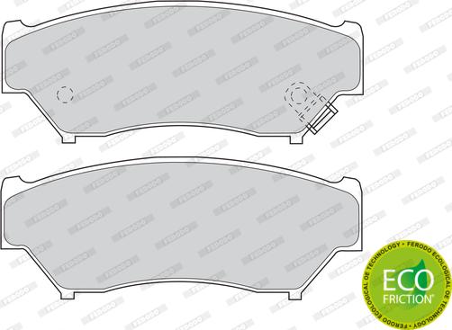 Ferodo FDB1020 - Kit de plaquettes de frein, frein à disque cwaw.fr