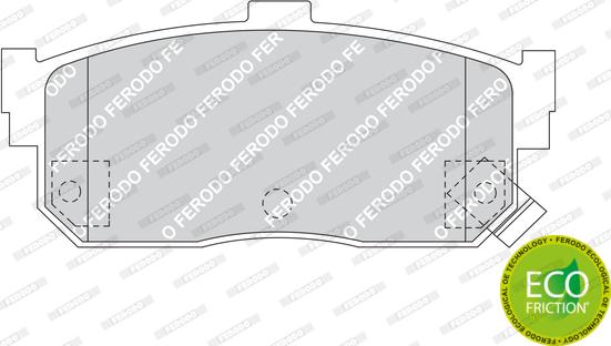 Ferodo FDB1104 - Kit de plaquettes de frein, frein à disque cwaw.fr