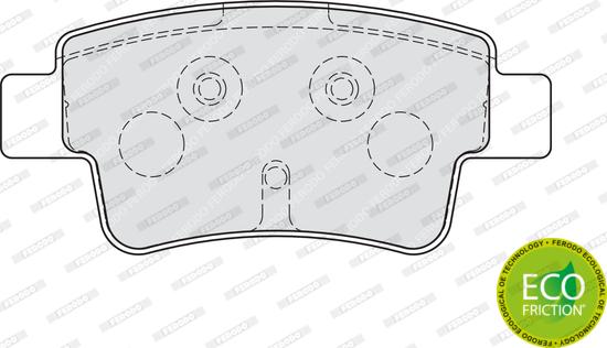 Ferodo FDB1858 - Kit de plaquettes de frein, frein à disque cwaw.fr