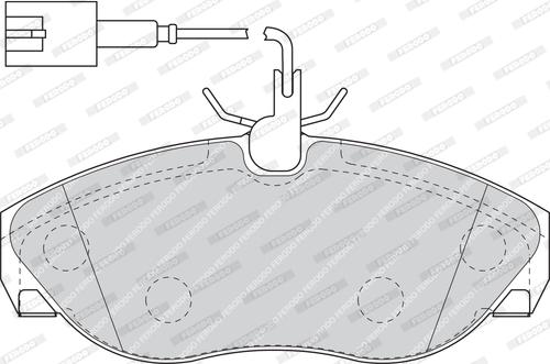 Ferodo FDB1396 - Kit de plaquettes de frein, frein à disque cwaw.fr