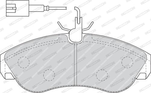 Ferodo FDB1397 - Kit de plaquettes de frein, frein à disque cwaw.fr