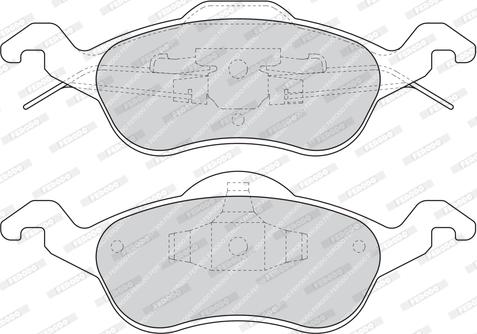 Ferodo FDB1318B - Kit de plaquettes de frein, frein à disque cwaw.fr