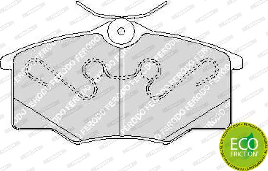 Ferodo FDB1385 - Kit de plaquettes de frein, frein à disque cwaw.fr