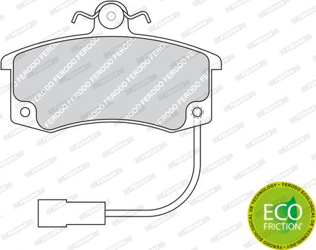 Ferodo FDB1325 - Kit de plaquettes de frein, frein à disque cwaw.fr