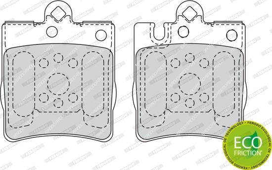 Ferodo FDB1322 - Kit de plaquettes de frein, frein à disque cwaw.fr