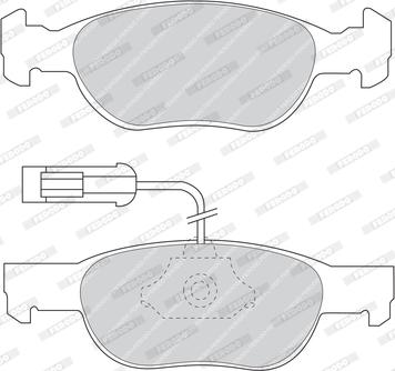 Ferodo FDB1374 - Kit de plaquettes de frein, frein à disque cwaw.fr