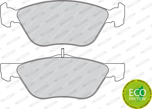 Ferodo FDB1299 - Kit de plaquettes de frein, frein à disque cwaw.fr