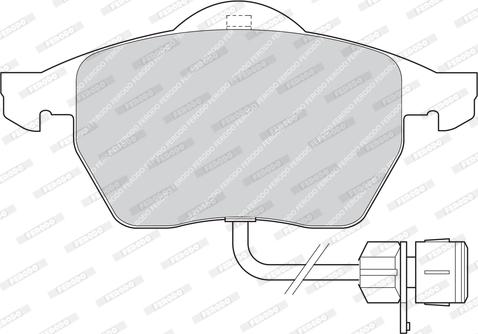 Ferodo FDB1297 - Kit de plaquettes de frein, frein à disque cwaw.fr