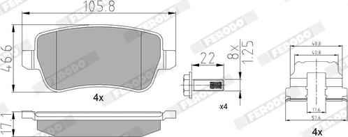 Ferodo FDB1797 - Kit de plaquettes de frein, frein à disque cwaw.fr