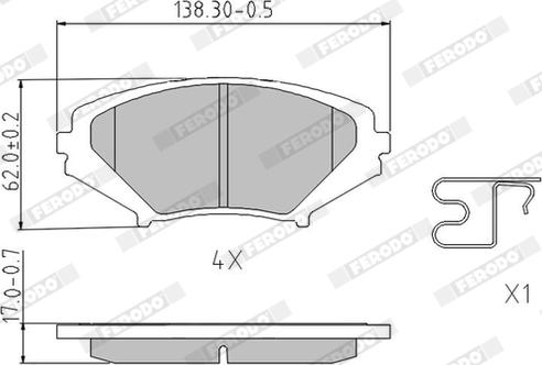 Ferodo FDB1758 - Kit de plaquettes de frein, frein à disque cwaw.fr