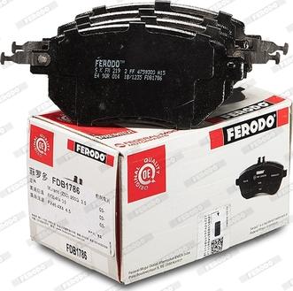 Ferodo FDB1786 - Kit de plaquettes de frein, frein à disque cwaw.fr