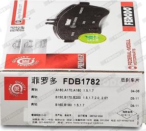 Ferodo FDB1782 - Kit de plaquettes de frein, frein à disque cwaw.fr