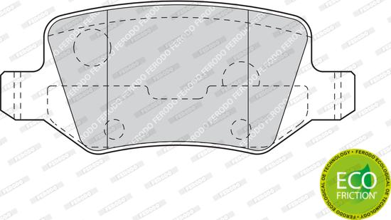 Ferodo FDB1782 - Kit de plaquettes de frein, frein à disque cwaw.fr