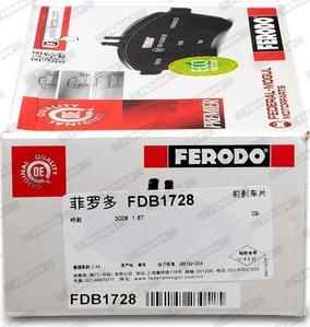 Ferodo FDB1728 - Kit de plaquettes de frein, frein à disque cwaw.fr