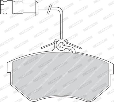 Ferodo FDB853 - Kit de plaquettes de frein, frein à disque cwaw.fr