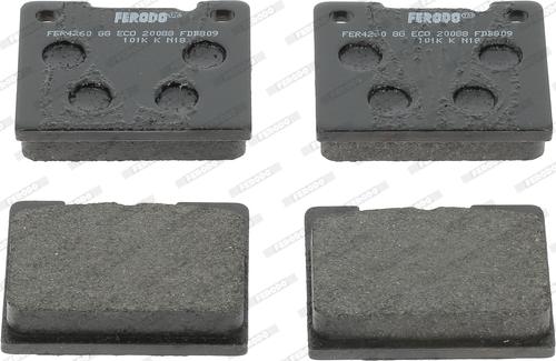 Ferodo FDB809M - Kit de plaquettes de frein, frein à disque cwaw.fr