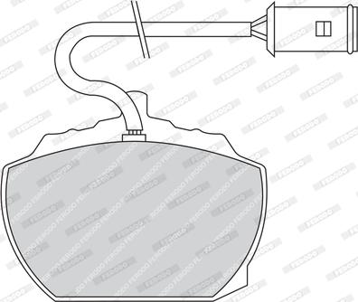 Ferodo FDB838 - Kit de plaquettes de frein, frein à disque cwaw.fr