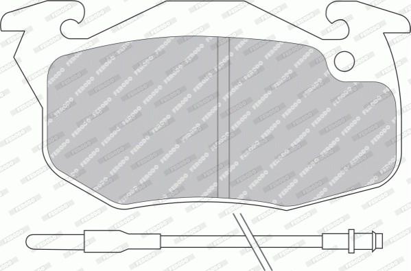 Ferodo FDB393F - Kit de plaquettes de frein, frein à disque cwaw.fr