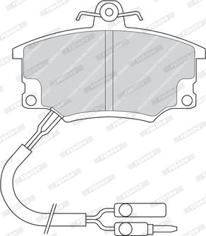 Ferodo FDB350 - Kit de plaquettes de frein, frein à disque cwaw.fr