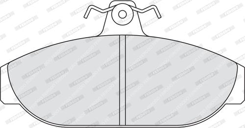 Ferodo FDB317 - Kit de plaquettes de frein, frein à disque cwaw.fr