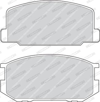 Ferodo FDB322 - Kit de plaquettes de frein, frein à disque cwaw.fr