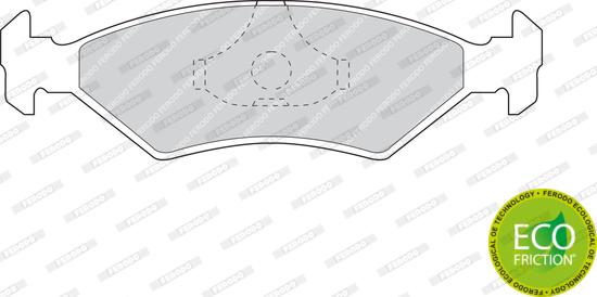 Ferodo FDB206 - Kit de plaquettes de frein, frein à disque cwaw.fr