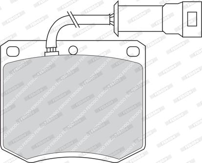 Ferodo FDB286 - Kit de plaquettes de frein, frein à disque cwaw.fr