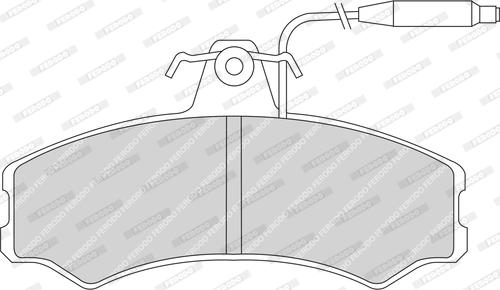 Ferodo FDB287 - Kit de plaquettes de frein, frein à disque cwaw.fr