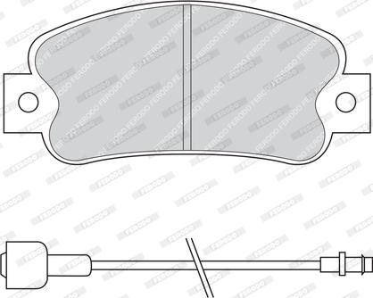 Ferodo FDB235 - Kit de plaquettes de frein, frein à disque cwaw.fr