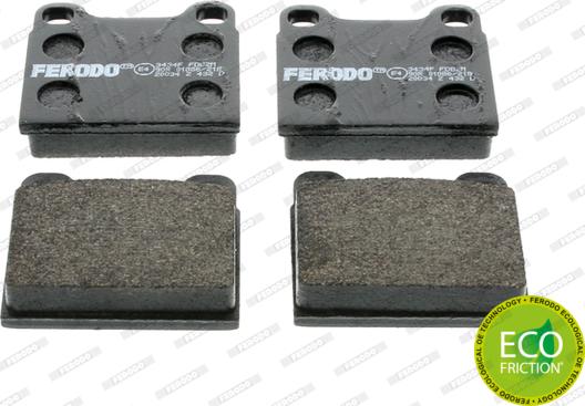 Ferodo FDB2M - Kit de plaquettes de frein, frein à disque cwaw.fr