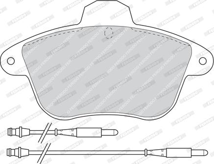 Ferodo FDB742 - Kit de plaquettes de frein, frein à disque cwaw.fr