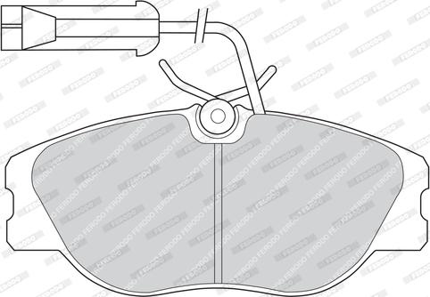 Ferodo FDB768 - Kit de plaquettes de frein, frein à disque cwaw.fr