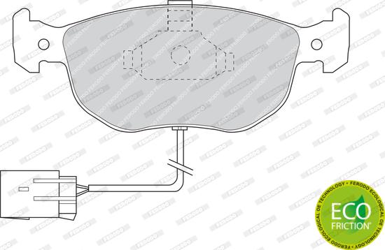 Ferodo FDB767 - Kit de plaquettes de frein, frein à disque cwaw.fr