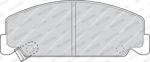 Ferodo FDB708 - Kit de plaquettes de frein, frein à disque cwaw.fr