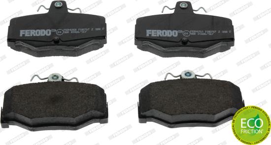 Ferodo FDB707 - Kit de plaquettes de frein, frein à disque cwaw.fr